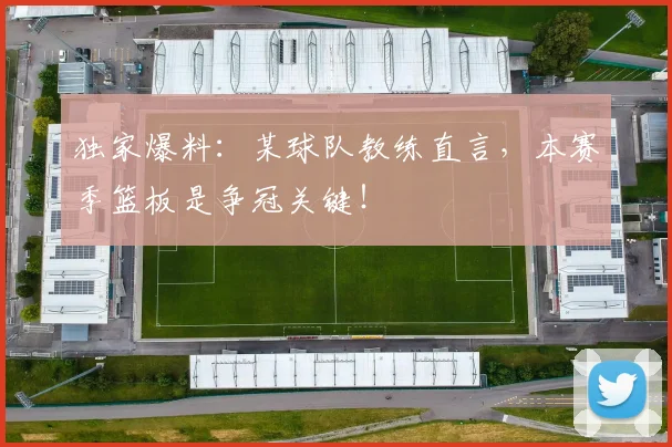 独家爆料:某球队教练直言,本赛季篮板是争冠关键!