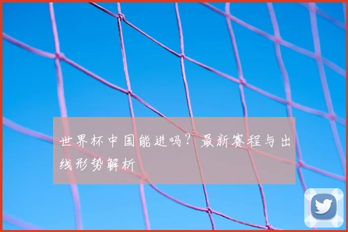 世界杯中国能进吗?最新赛程与出线形势解析